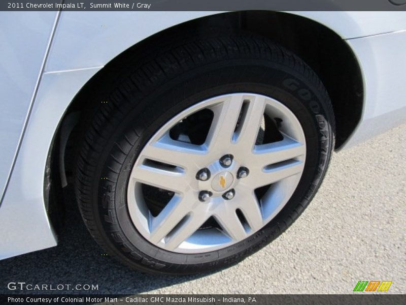 Summit White / Gray 2011 Chevrolet Impala LT