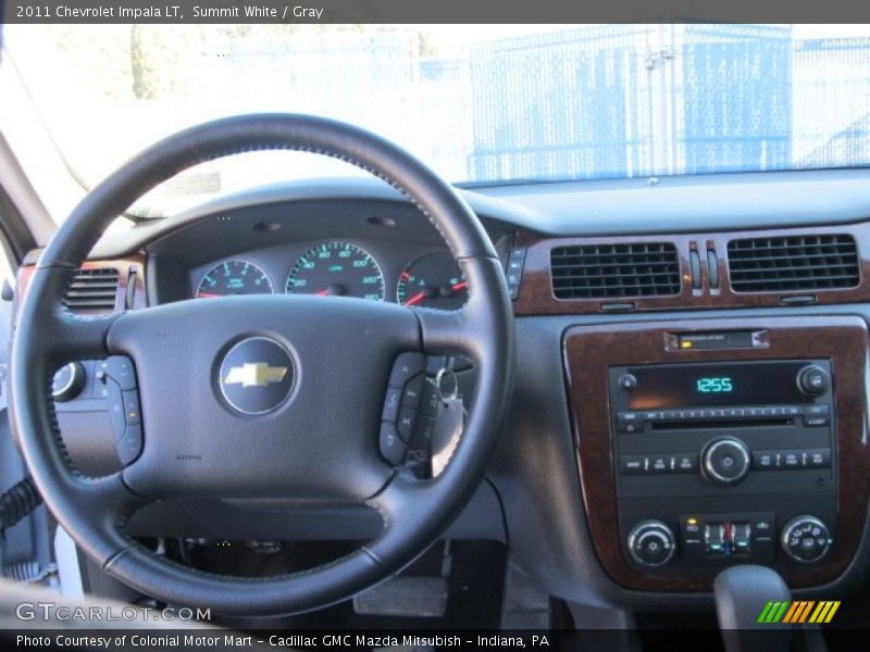 Summit White / Gray 2011 Chevrolet Impala LT