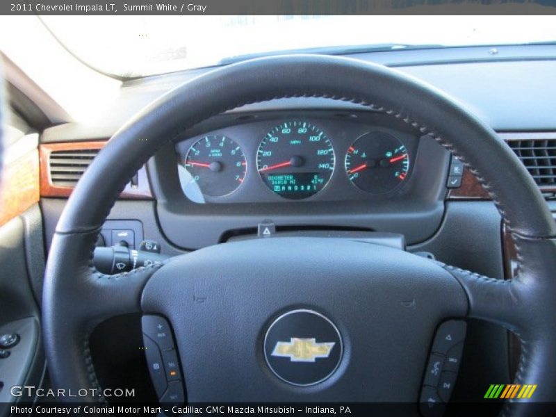 Summit White / Gray 2011 Chevrolet Impala LT