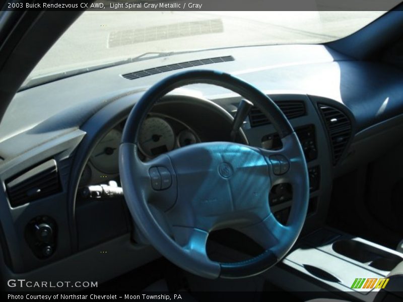 Light Spiral Gray Metallic / Gray 2003 Buick Rendezvous CX AWD