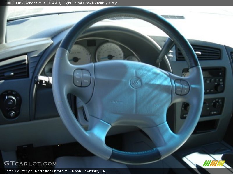 Light Spiral Gray Metallic / Gray 2003 Buick Rendezvous CX AWD