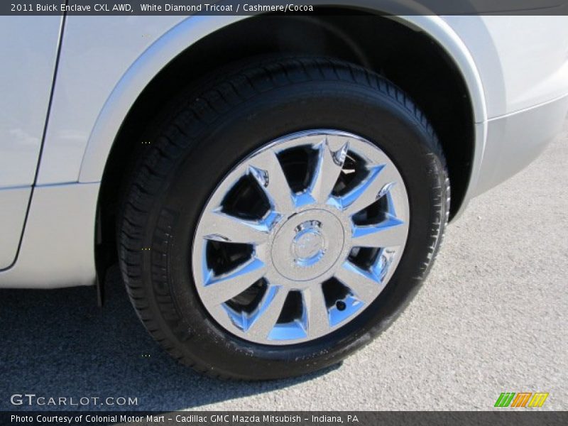 White Diamond Tricoat / Cashmere/Cocoa 2011 Buick Enclave CXL AWD