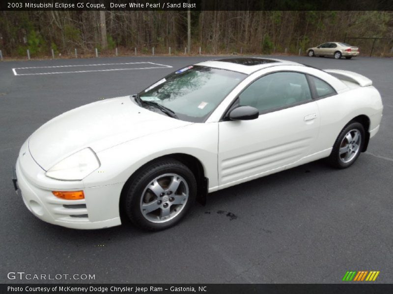 Dover White Pearl / Sand Blast 2003 Mitsubishi Eclipse GS Coupe
