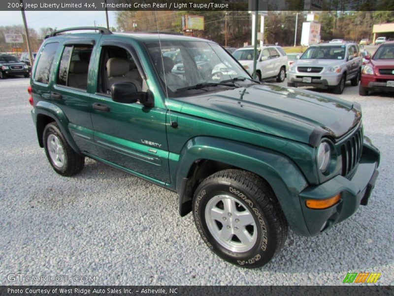 Timberline Green Pearl / Light Taupe/Taupe 2004 Jeep Liberty Limited 4x4