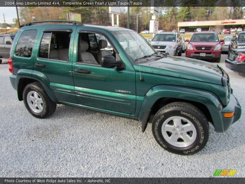 Timberline Green Pearl / Light Taupe/Taupe 2004 Jeep Liberty Limited 4x4