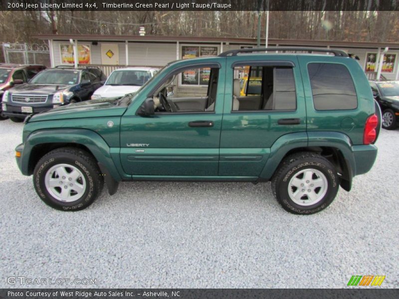 Timberline Green Pearl / Light Taupe/Taupe 2004 Jeep Liberty Limited 4x4