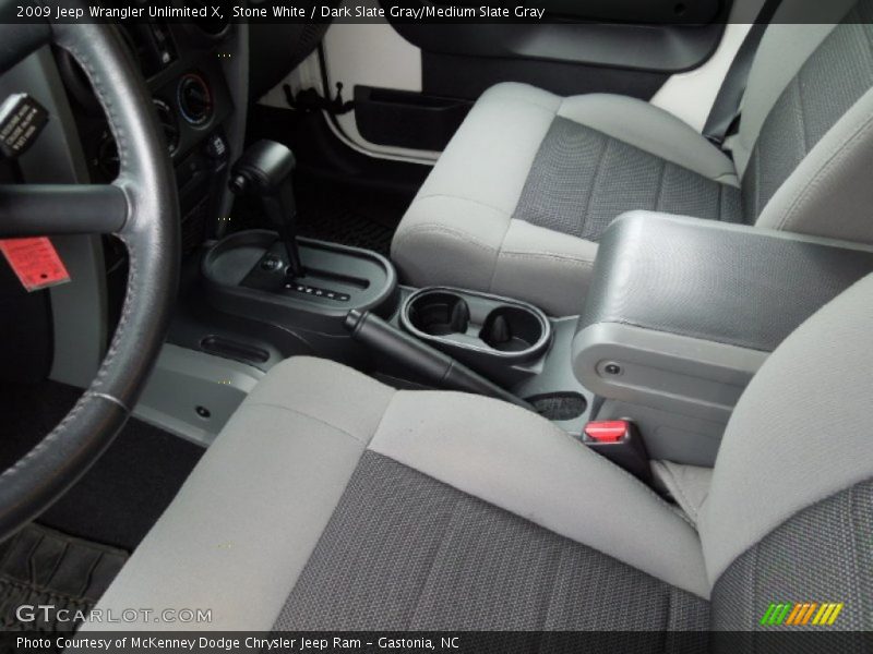 Stone White / Dark Slate Gray/Medium Slate Gray 2009 Jeep Wrangler Unlimited X