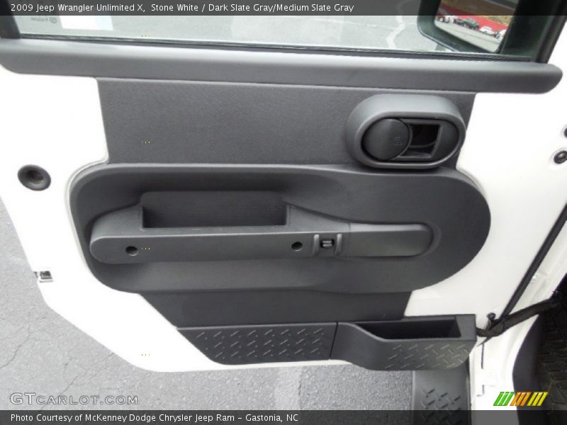 Stone White / Dark Slate Gray/Medium Slate Gray 2009 Jeep Wrangler Unlimited X