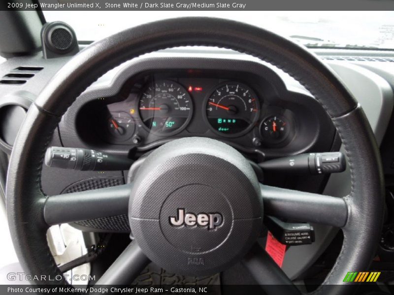  2009 Wrangler Unlimited X Steering Wheel