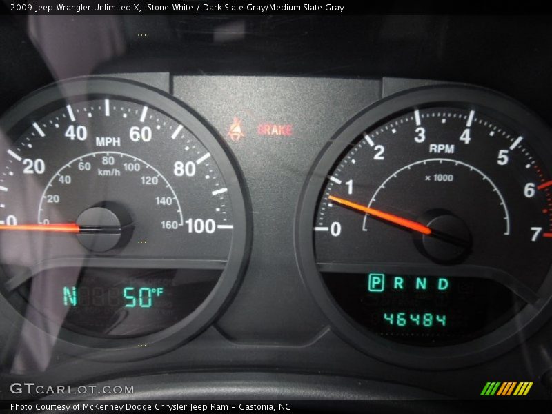 Stone White / Dark Slate Gray/Medium Slate Gray 2009 Jeep Wrangler Unlimited X