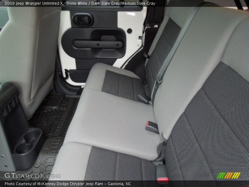Stone White / Dark Slate Gray/Medium Slate Gray 2009 Jeep Wrangler Unlimited X