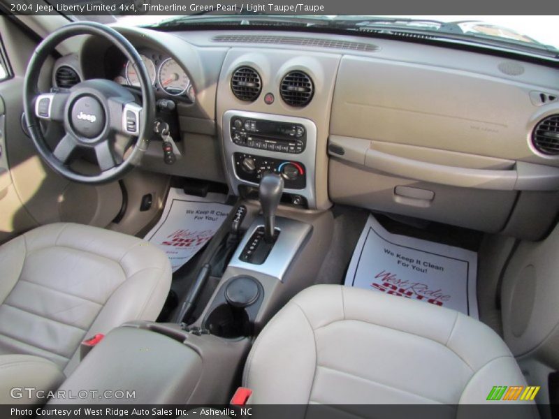 Timberline Green Pearl / Light Taupe/Taupe 2004 Jeep Liberty Limited 4x4
