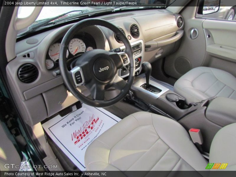 Timberline Green Pearl / Light Taupe/Taupe 2004 Jeep Liberty Limited 4x4