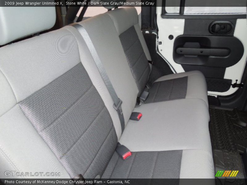 Stone White / Dark Slate Gray/Medium Slate Gray 2009 Jeep Wrangler Unlimited X