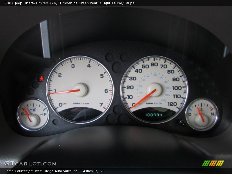 Timberline Green Pearl / Light Taupe/Taupe 2004 Jeep Liberty Limited 4x4