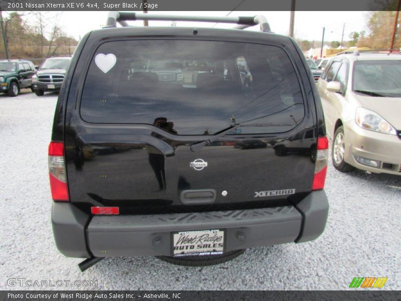 Super Black / Sage 2001 Nissan Xterra XE V6 4x4