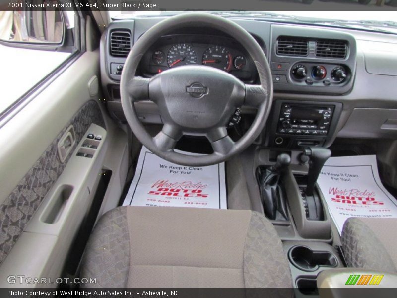 Super Black / Sage 2001 Nissan Xterra XE V6 4x4