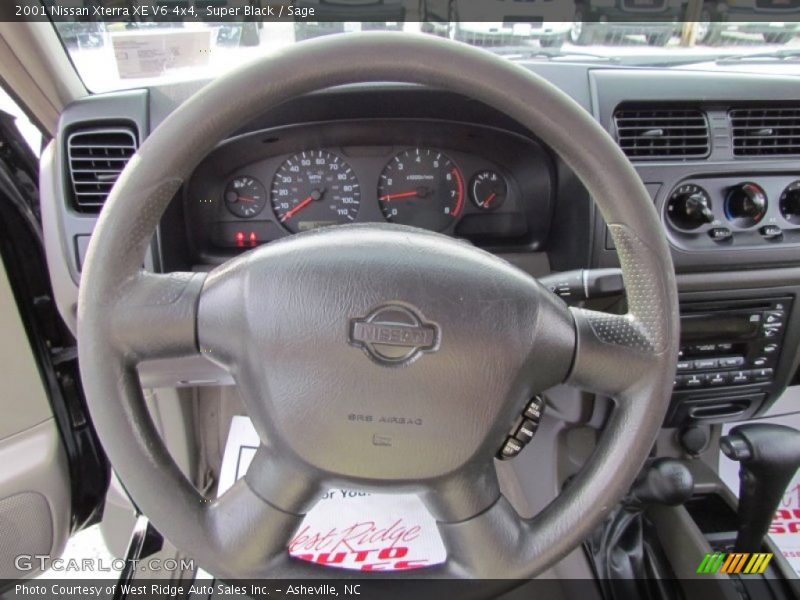 Super Black / Sage 2001 Nissan Xterra XE V6 4x4