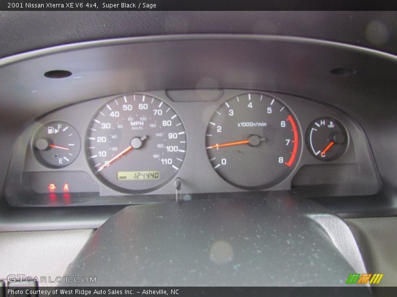 Super Black / Sage 2001 Nissan Xterra XE V6 4x4