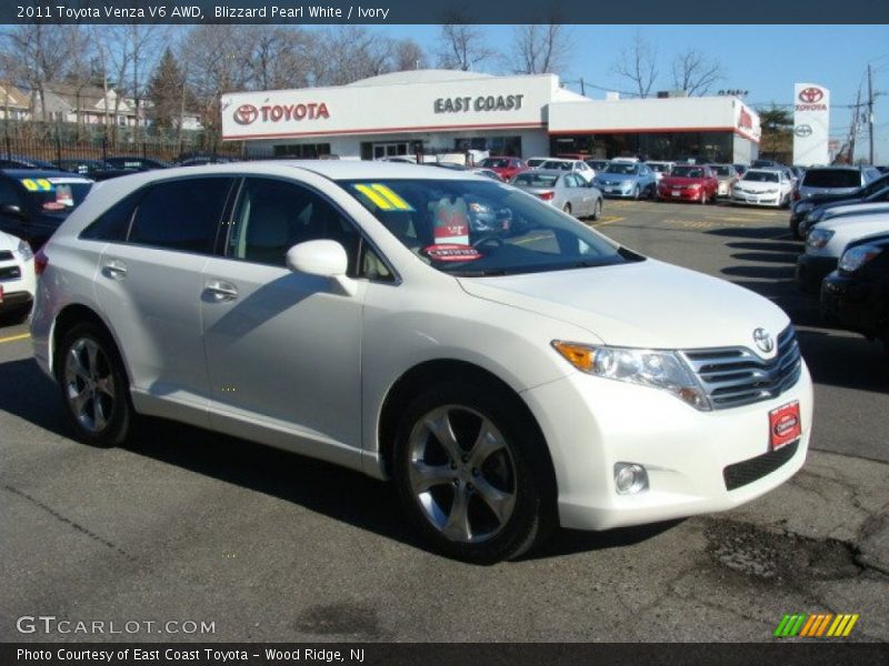 Blizzard Pearl White / Ivory 2011 Toyota Venza V6 AWD