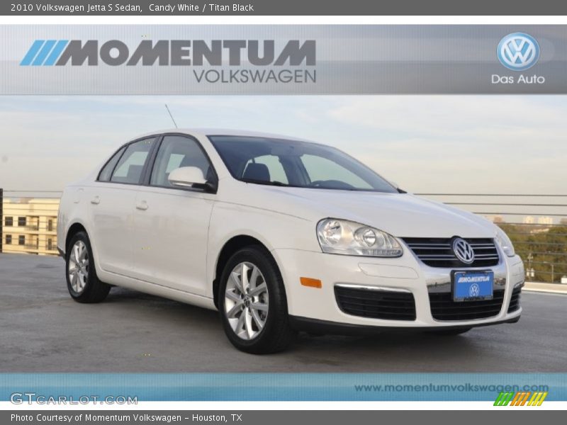 Candy White / Titan Black 2010 Volkswagen Jetta S Sedan