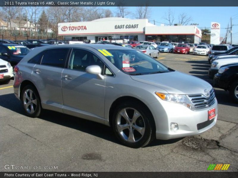 Classic Silver Metallic / Light Gray 2011 Toyota Venza V6 AWD