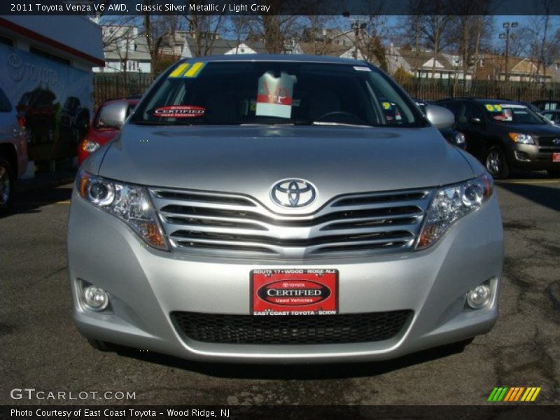 Classic Silver Metallic / Light Gray 2011 Toyota Venza V6 AWD