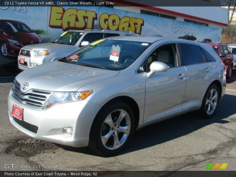 Classic Silver Metallic / Light Gray 2011 Toyota Venza V6 AWD