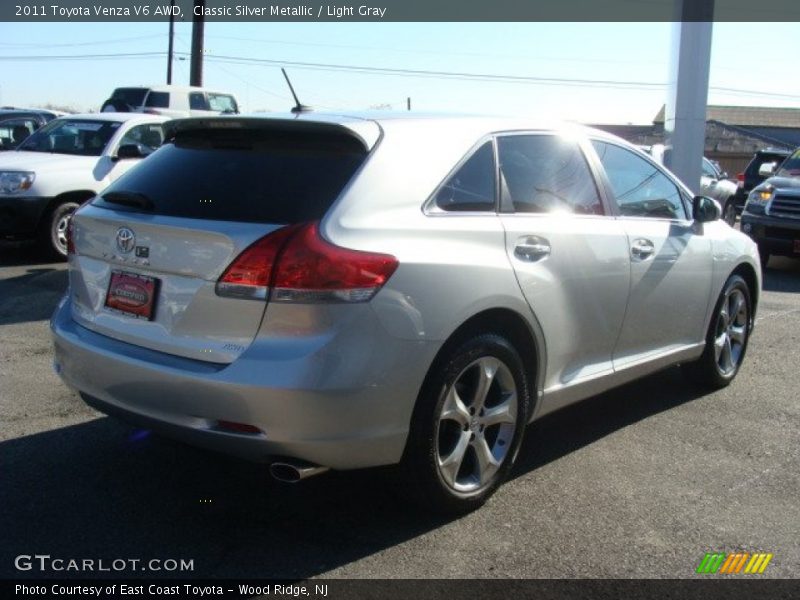 Classic Silver Metallic / Light Gray 2011 Toyota Venza V6 AWD