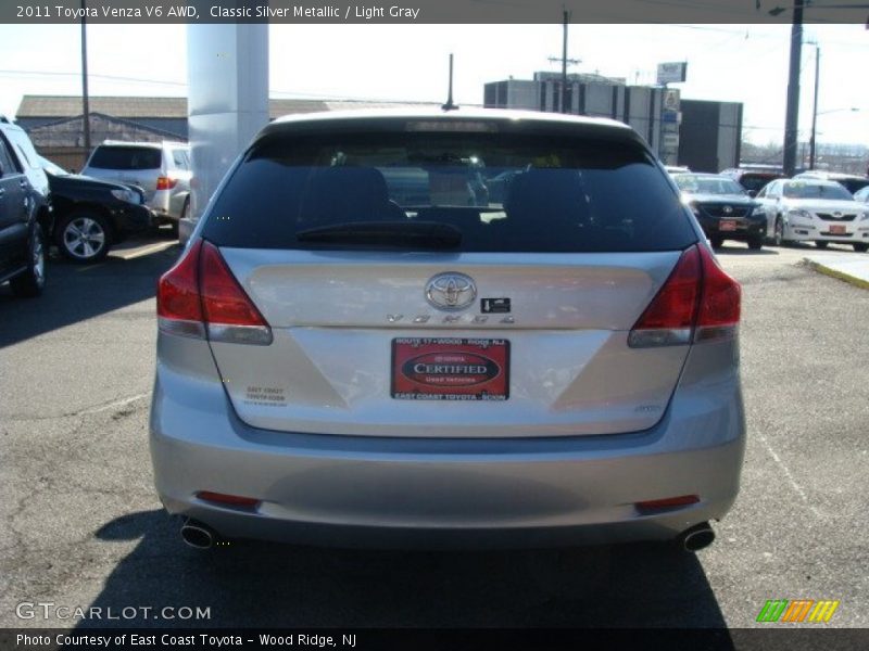 Classic Silver Metallic / Light Gray 2011 Toyota Venza V6 AWD