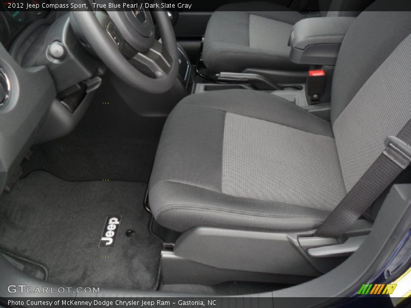 True Blue Pearl / Dark Slate Gray 2012 Jeep Compass Sport