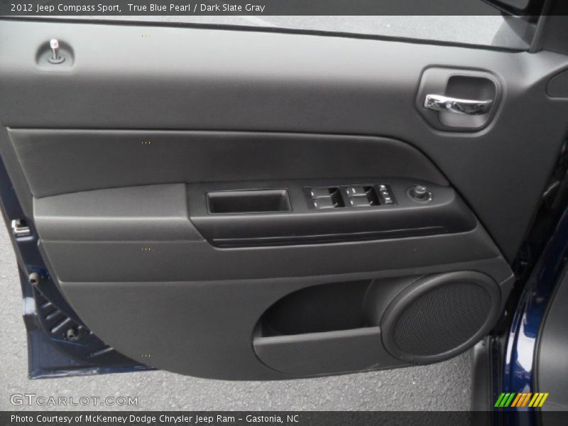 True Blue Pearl / Dark Slate Gray 2012 Jeep Compass Sport