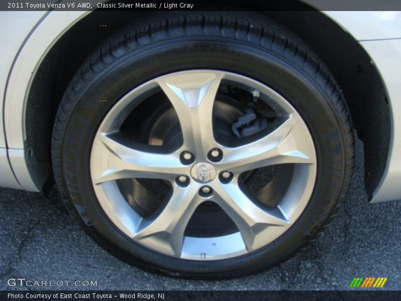 Classic Silver Metallic / Light Gray 2011 Toyota Venza V6 AWD