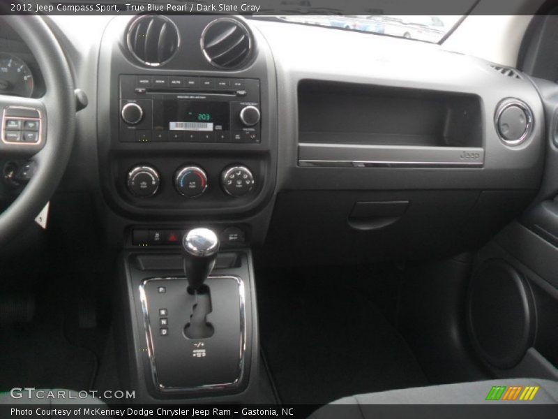 True Blue Pearl / Dark Slate Gray 2012 Jeep Compass Sport