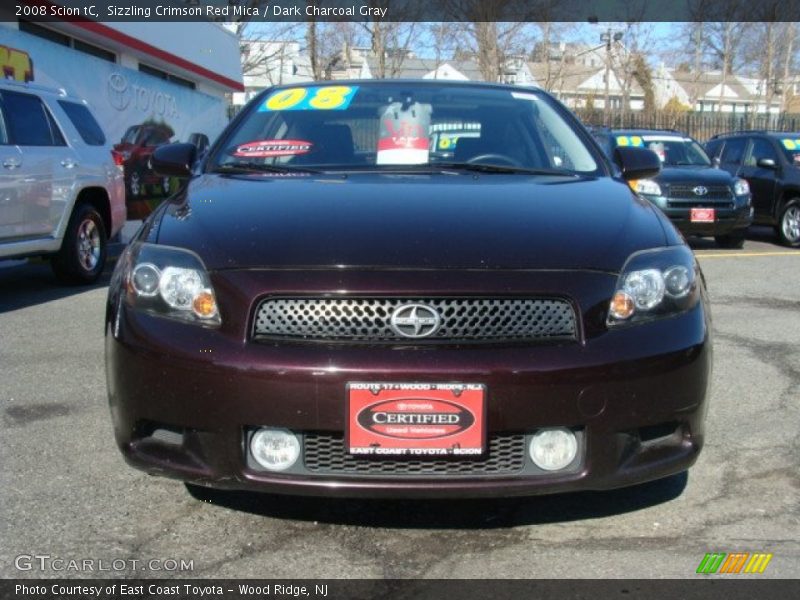 Sizzling Crimson Red Mica / Dark Charcoal Gray 2008 Scion tC