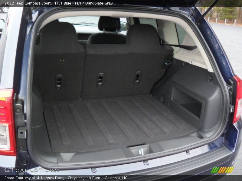 True Blue Pearl / Dark Slate Gray 2012 Jeep Compass Sport