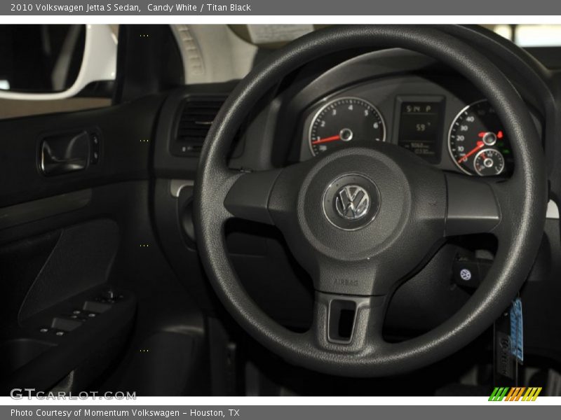 Candy White / Titan Black 2010 Volkswagen Jetta S Sedan