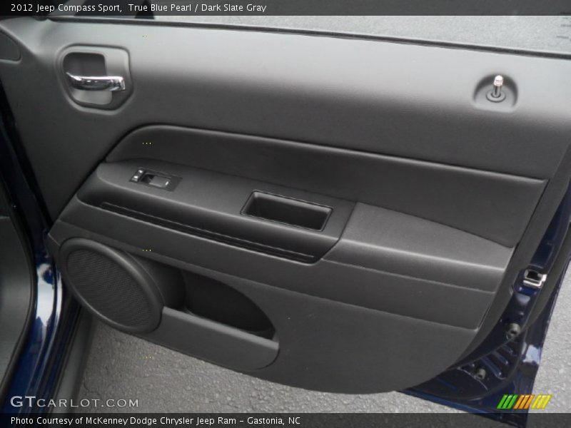 True Blue Pearl / Dark Slate Gray 2012 Jeep Compass Sport
