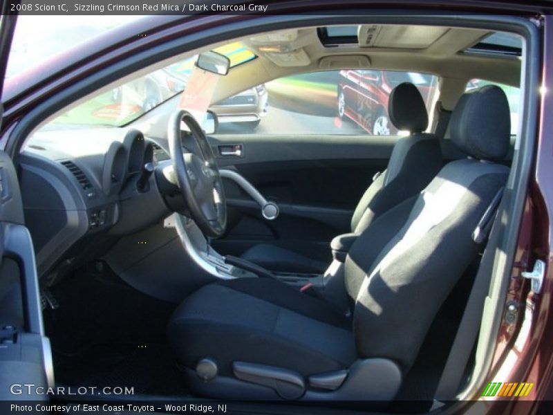 Sizzling Crimson Red Mica / Dark Charcoal Gray 2008 Scion tC