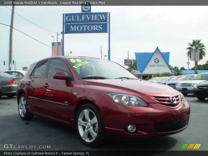 Copper Red Mica / Black/Red 2006 Mazda MAZDA3 s Hatchback