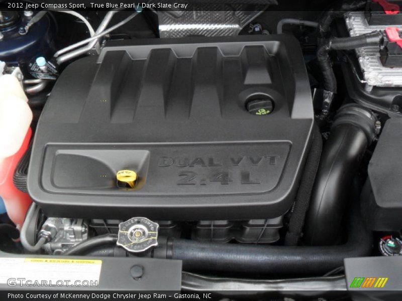 True Blue Pearl / Dark Slate Gray 2012 Jeep Compass Sport