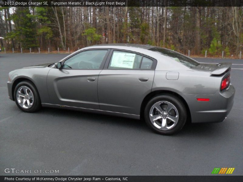 Tungsten Metallic / Black/Light Frost Beige 2012 Dodge Charger SE