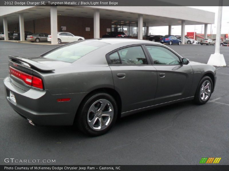 Tungsten Metallic / Black/Light Frost Beige 2012 Dodge Charger SE
