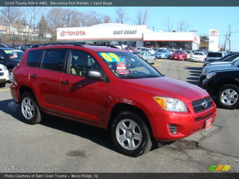Barcelona Red Metallic / Sand Beige 2009 Toyota RAV4 4WD