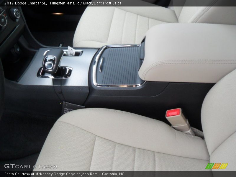 Tungsten Metallic / Black/Light Frost Beige 2012 Dodge Charger SE
