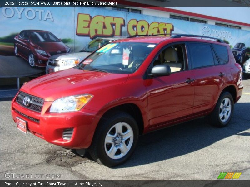 Barcelona Red Metallic / Sand Beige 2009 Toyota RAV4 4WD