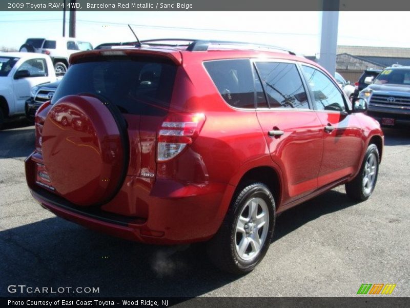 Barcelona Red Metallic / Sand Beige 2009 Toyota RAV4 4WD