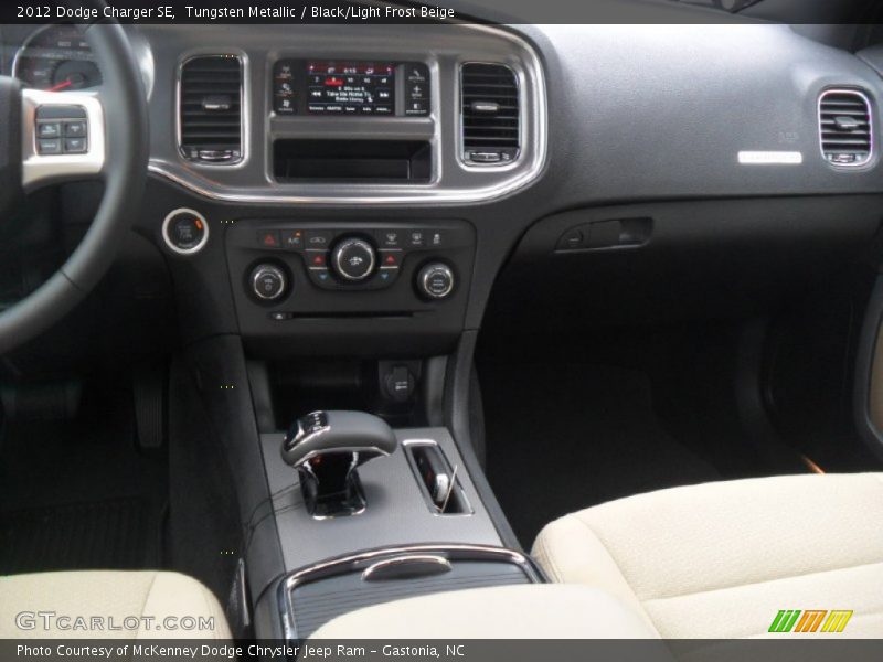 Tungsten Metallic / Black/Light Frost Beige 2012 Dodge Charger SE