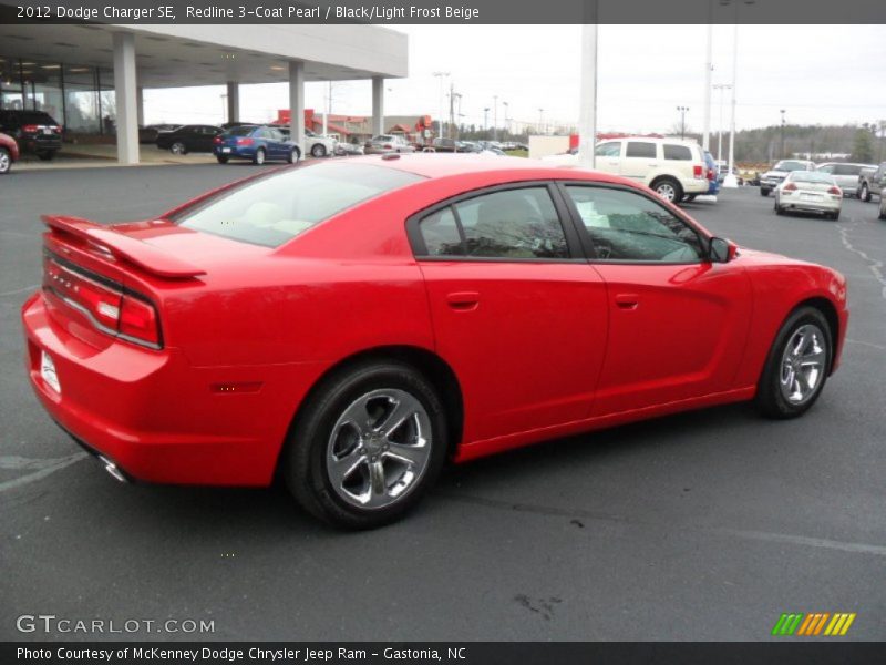 Redline 3-Coat Pearl / Black/Light Frost Beige 2012 Dodge Charger SE