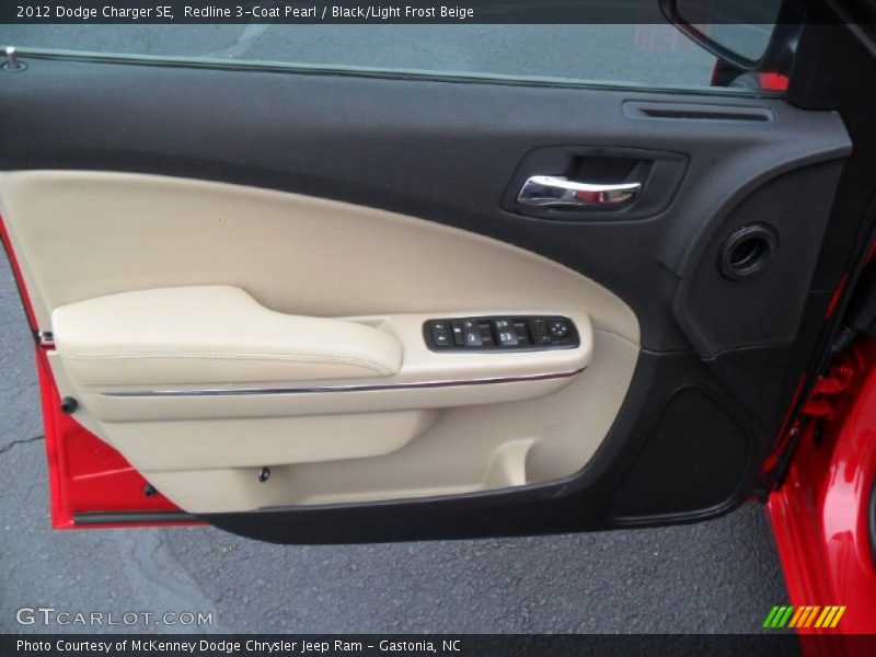 Redline 3-Coat Pearl / Black/Light Frost Beige 2012 Dodge Charger SE